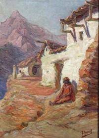 EDOUARD HERZIG PAYSAGE KABYLE